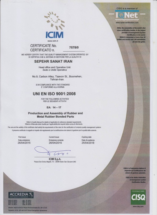 UNI EN ISO 9001:2008