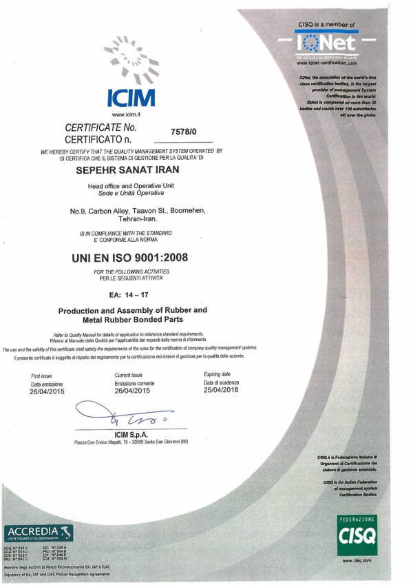 UNI EN ISO 9001:2008